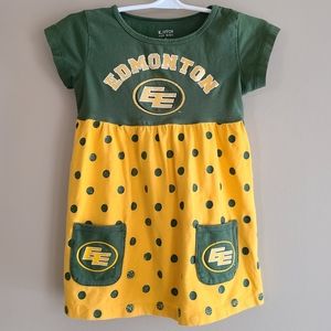 Edmonton Eskimos polka dot summer dress